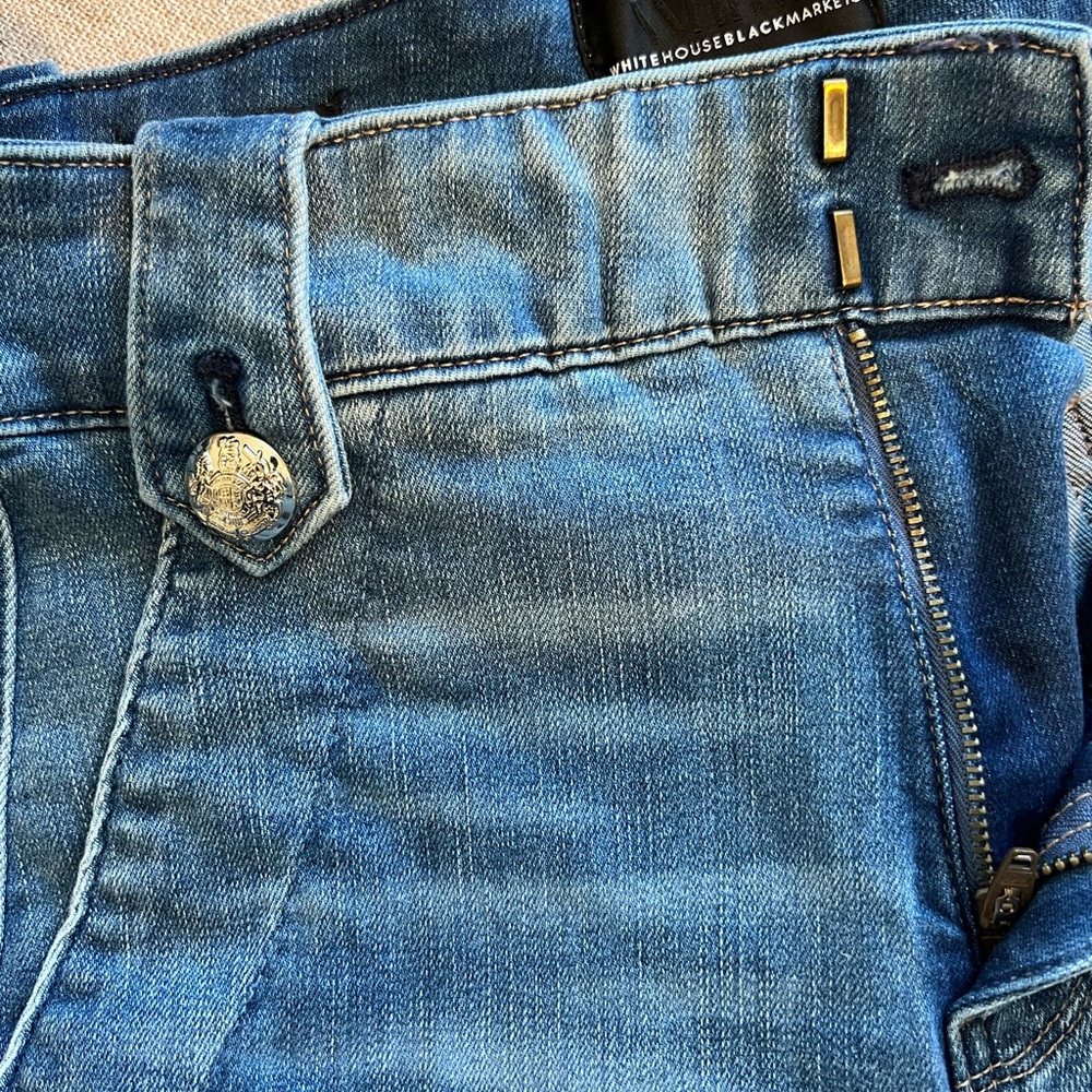 White House Black Market High Rise Blue Jeans - Picture 7 of 8